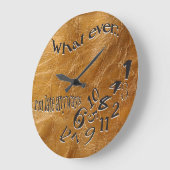 Wat ik ook ben, Late Leather Clock Grote Klok (Hoek)