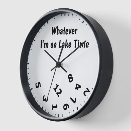Wat ik ook ben op Lake Time Clock (Hoek)