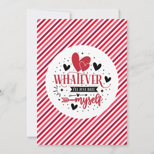 Wat ik ook ga daten met mezelf kaart (Voorkant)