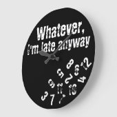 wat ik ook laat ben , muur klok (Hoek)