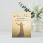 Wat ik van de Heer wilde, Psalm 27:4, Briefkaart (Staand voorkant)