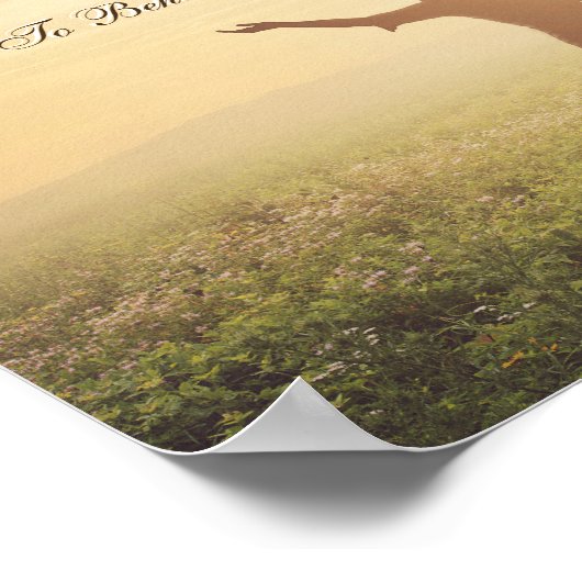 Wat ik van de Heer wilde, Psalm 27:4, Poster (Hoek)