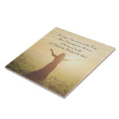 Wat ik van de Heer wilde, Psalm 27:4, Tegeltje (Zijkant)