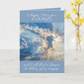 Wat ik van je hou, een vlinder sympathie kaart (Gele Bloem)