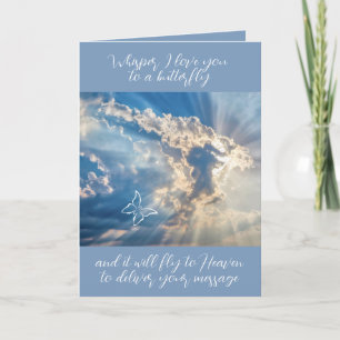 Wat ik van je hou, een vlinder sympathie kaart