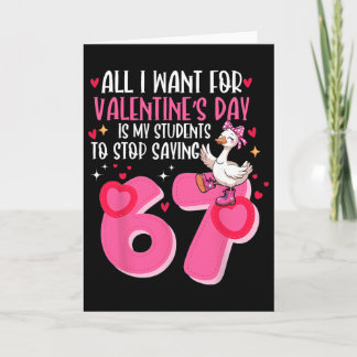 Wat ik wil met Valentijnsdag is dat mijn studenten Kaart