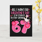 Wat ik wil met Valentijnsdag is dat mijn studenten Kaart (Gele Bloem)