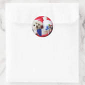 Wat ik wil voor Kerstmis Ronde Sticker (Tas)