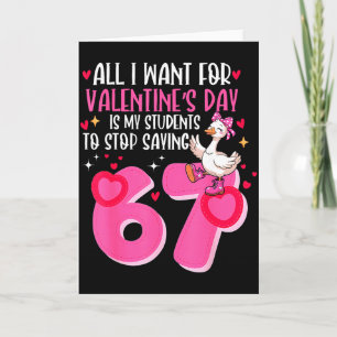 Wat ik wil voor Valentijnsdag is dat mijn studente Kaart