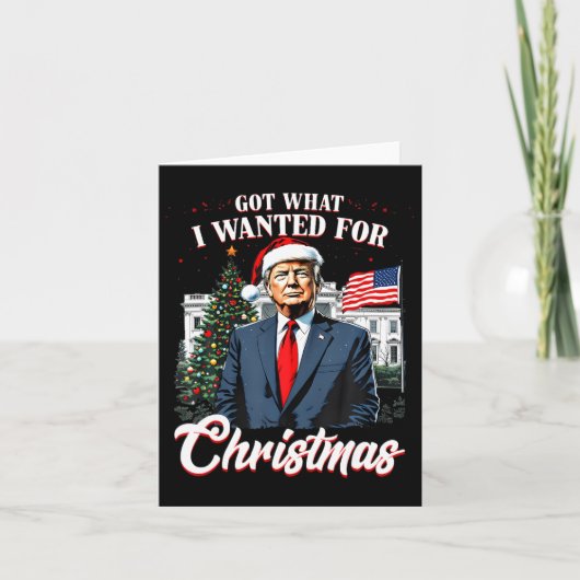 Wat ik wilde voor Kerst Trump 2024 Kaart (Voorkant)
