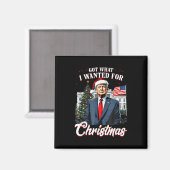 Wat ik wilde voor Kerst Trump 2024 Magneet (Voorkant / Achterkant)