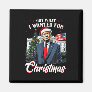 Wat ik wilde voor Kerst Trump 2024 Magneet