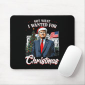 Wat ik wilde voor Kerst Trump 2024 Muismat (Met muis)