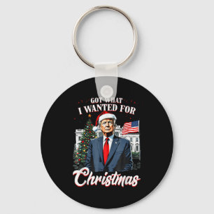 Wat ik wilde voor Kerst Trump 2024 Sleutelhanger