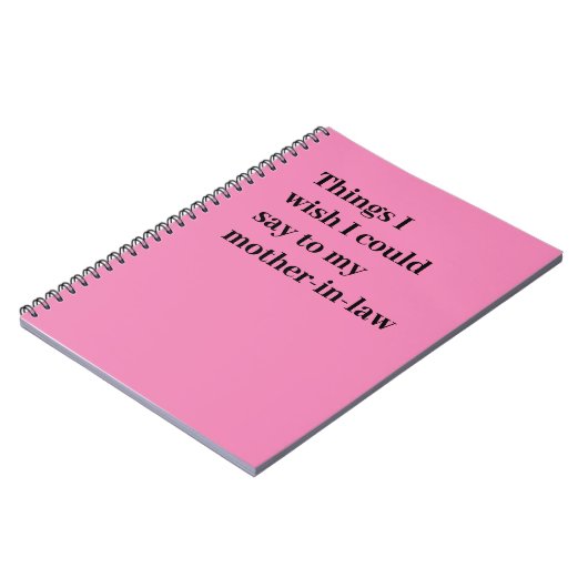 Wat ik wou dat ik kon zeggen tegen mijn schoonmoed notitieboek (Linkerzijde)