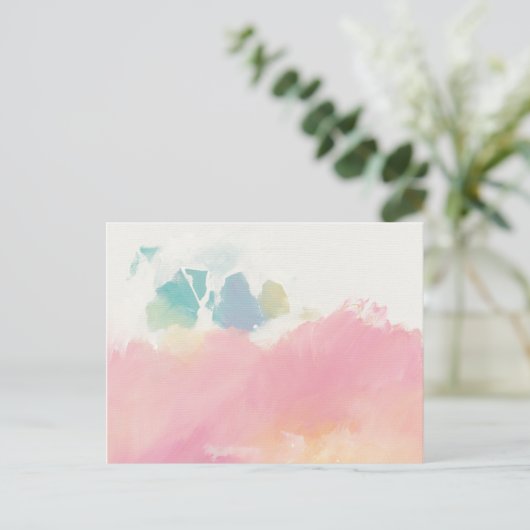 Wat ik zag bij het wachten briefkaart (Staand voorkant)