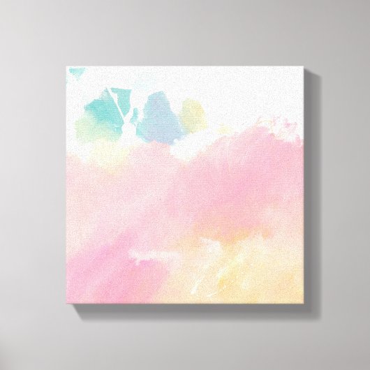 Wat ik zag bij het wachten canvas afdruk (Voorkant)