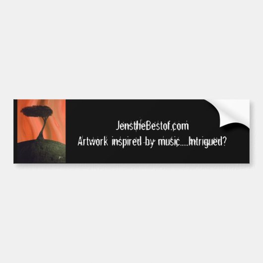 Wat ik zie bumpersticker (Voorkant)