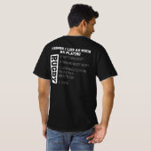 Wat ik zo leuk vind als Rugby spelen T-shirt (Achterkant volledig)