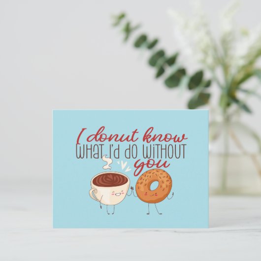 Wat ik zou doen zonder dat jij de grappige Valenti Briefkaart (Staand voorkant)