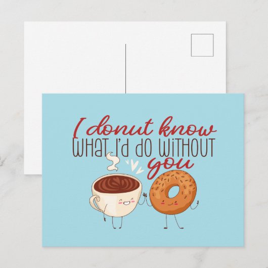 Wat ik zou doen zonder dat jij de grappige Valenti Briefkaart (Voorkant / Achterkant)