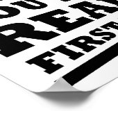 Wat ik zou zeggen als ik je een grappig Poster zou (Hoek)