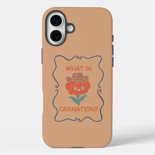 Wat in Anjer Grappige Cowboy Bloem Case-Mate iPhone Case (Achterkant)