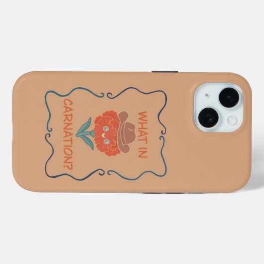 Wat in Anjer Grappige Cowboy Bloem Case-Mate iPhone Case (Achterkant (horizontaal))