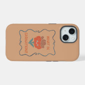 Wat in Anjer Grappige Cowboy Bloem iPhone 15 Case (Achterkant horizontaal)