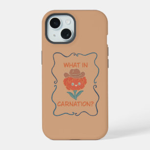 Wat in Anjer Grappige Cowboy Bloem iPhone 15 Case