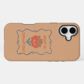 Wat in Anjer Grappige Cowboy Bloem iPhone Hoesje (Achterkant horizontaal)