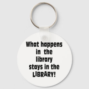 Wat in de Bibliotheek gebeurt Sleutelhanger