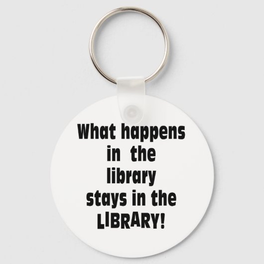 Wat in de Bibliotheek gebeurt Sleutelhanger (Voorkant)
