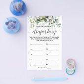 Wat in de Kaart van het Baby shower van de Spel va (Enkel)