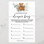 Wat in de Kaart van het Beer Greenery Shower-spel  (Voorkant)