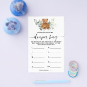 Wat in de Kaart van het Beer Greenery Shower-spel (Enkel)