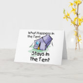 Wat in de Tent gebeurt Kaart (Gele Bloem)