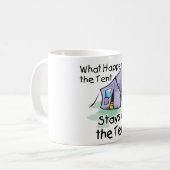 Wat in de Tent gebeurt Koffiemok (Voorkant links)