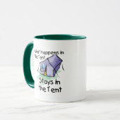 Wat in de Tent gebeurt Mok (Voorkant links)