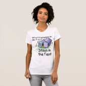 Wat in de Tent gebeurt T-shirt (Voorkant volledig)