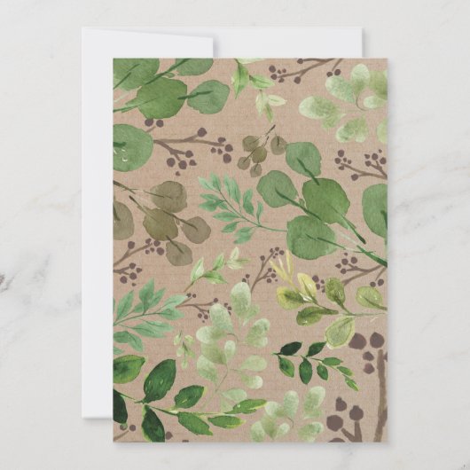 Wat in je Baby shower-gamekaart voor Purse Woodlan Kaart (Achterkant)