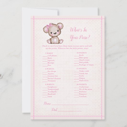 Wat in je Beer met paarse crème Kaart (Voorkant)