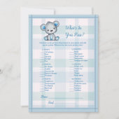 Wat in je paarse griezelige Beer Kaart (Voorkant)