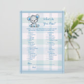 Wat in je paarse griezelige Beer Kaart (Staand voorkant)