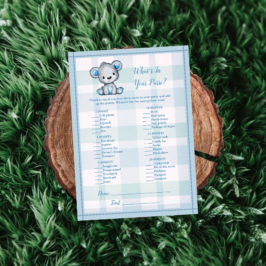 Wat in je paarse griezelige Beer Kaart