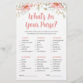 Wat in je tas rustieke wilde bloemen spel (Voorkant)