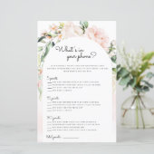 Wat in Uw Spel van het Baby shower van het Scheerm (Staand voorkant)