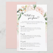 Wat in Uw Spel van het Baby shower van het Scheerm (Voorkant / Achterkant)