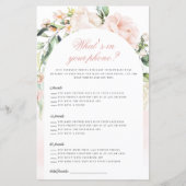 Wat in Uw Spel van het Baby shower van het Scheerm (Voorkant)