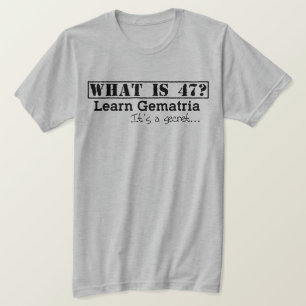 Wat is 47? & gratis om de waarheid te vinden - Man T-shirt